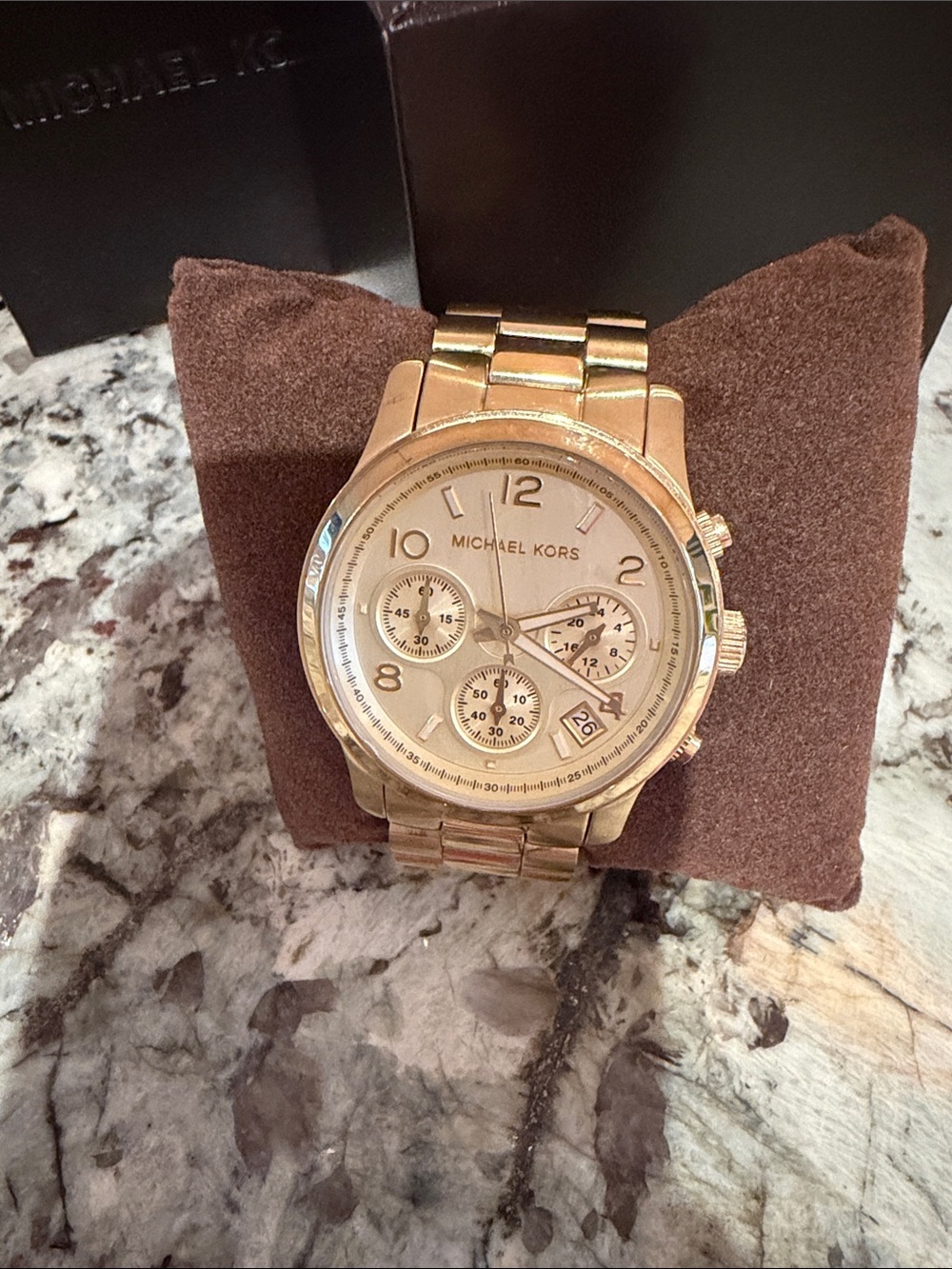 Michael Kors Men's Gold Stainless Steel Chronograph Watch